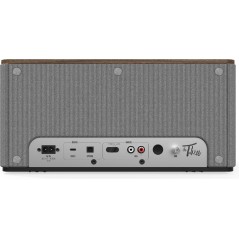 Klipsch The Three PLUS Valnød - Trådløs 120W Lydoplevelse i Premium Kvalitet